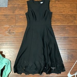 Calvin Klein Black Sleeveless Midi Dress
